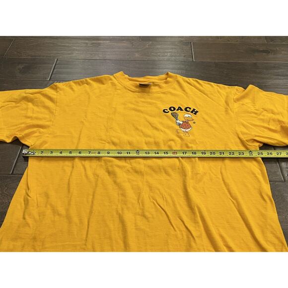 Vintage Oneita Yellow Mens Coach Duck Tennis Bend On Your Knees T-Shirt Size 3XL - Picture 9 of 11